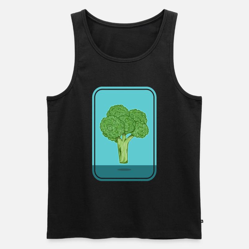 I love broccoli - Männer Premium Bio Tank Top - undefined