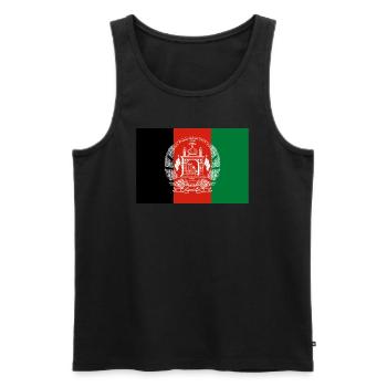 Afghanistan - Männer Premium Bio Tank Top - Schwarz - Vorne - AI Model Male 178 light (178cm)
