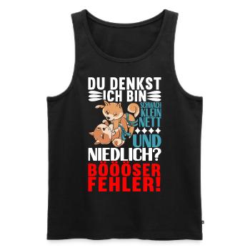 Brazilian Jiu Jitsu Grappling - Männer Premium Bio Tank Top - Schwarz - Vorne - Michal (187cm)
