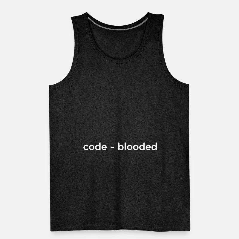 Code Blooded Programming Software Developer Admin Männer Premium Bio Tank Top