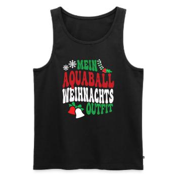 Aquaball Weihnachten Outfit Aquaballspieler XMAS - Männer Premium Bio Tank Top - Schwarz - Vorne - Michal (187cm)
