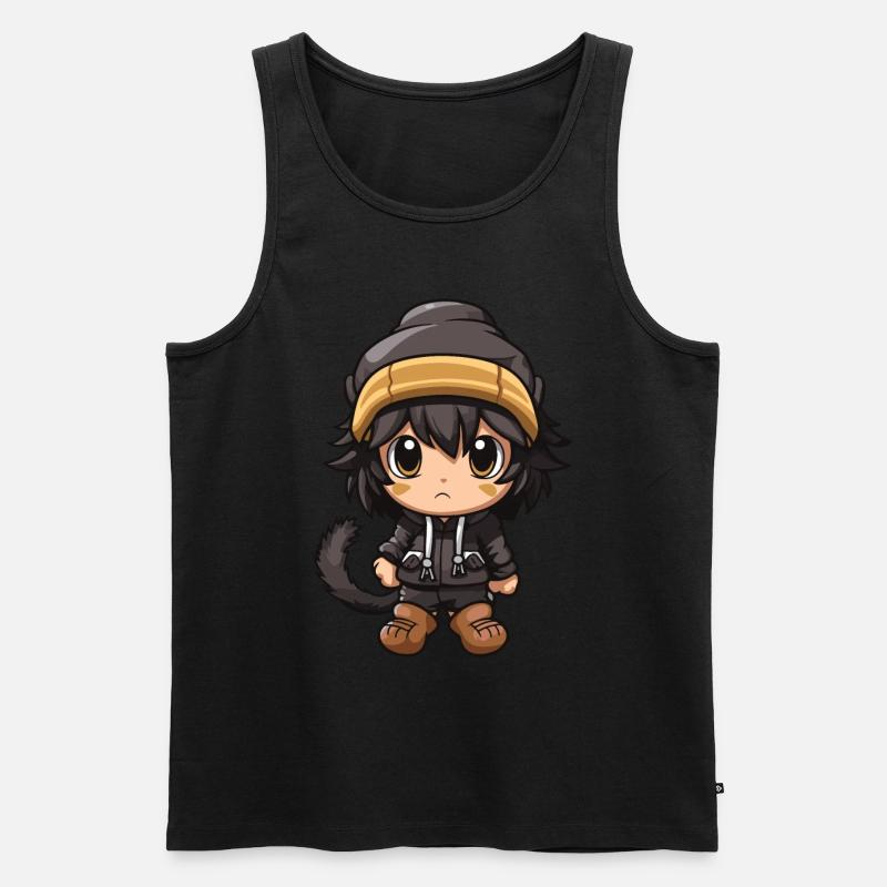 Affe Winter Tier Niedlich Comic - Männer Premium Bio Tank Top - undefined