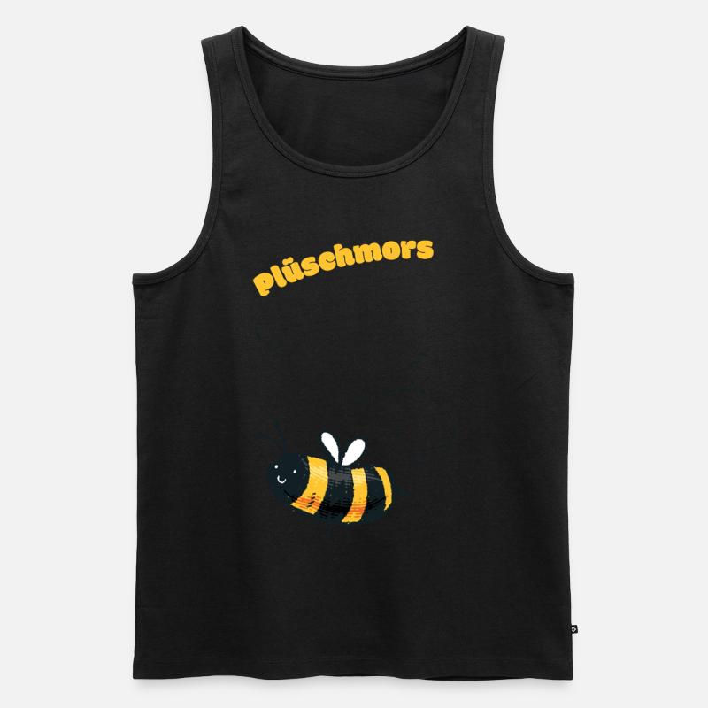 Plüschmors Plattdeutsch Geschenkidee - Männer Premium Bio Tank Top - Schwarz