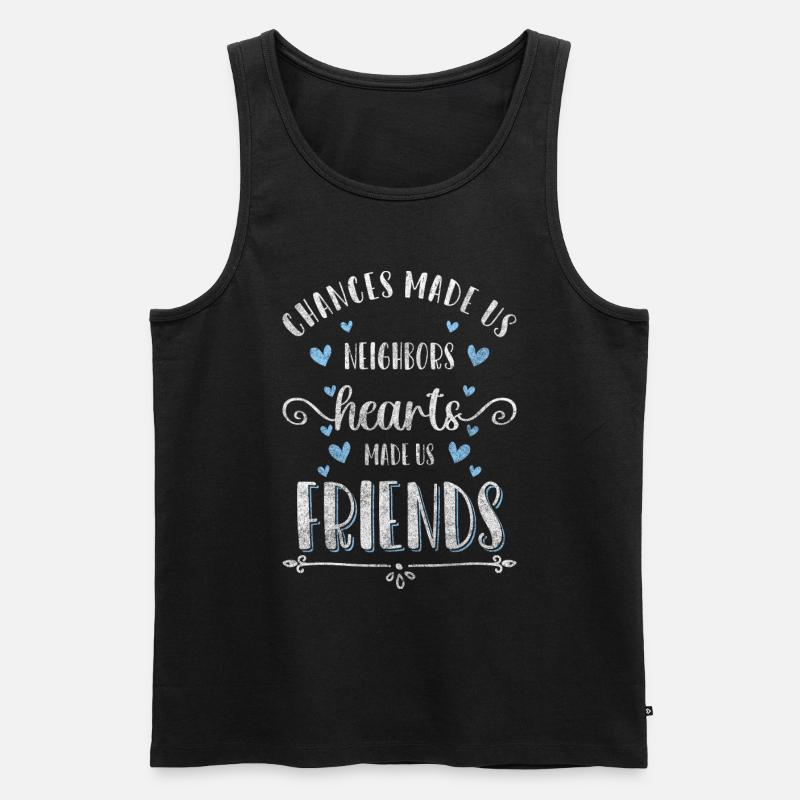 Nachbar Bester Nachbar Bier - Männer Premium Bio Tank Top - Schwarz