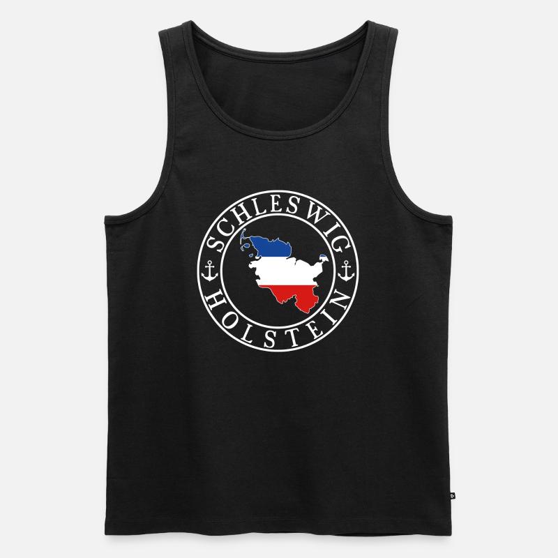 Schleswig-Holstein - Männer Premium Bio Tank Top - Schwarz