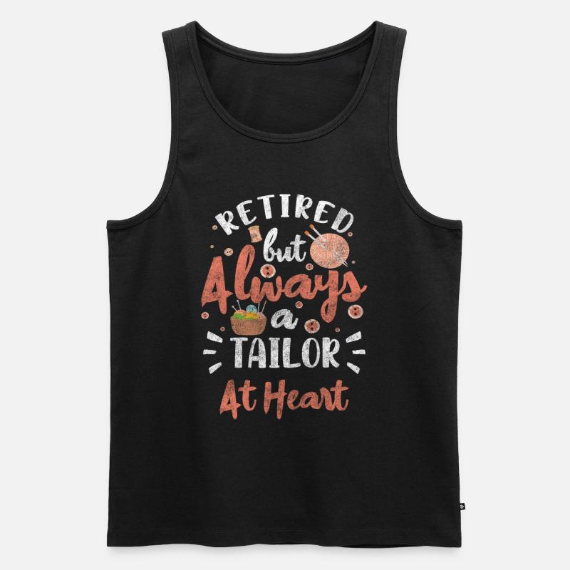 Tailor Thread Handmade - Men's Premium Organic Tank Top - black