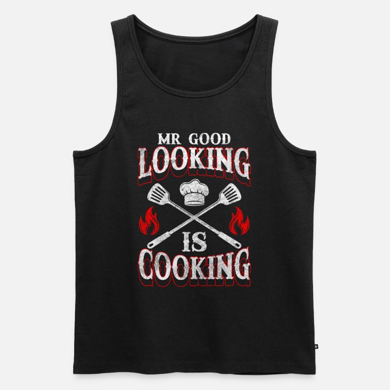 Koch Küchenchef Restaurant - Männer Premium Bio Tank Top - Schwarz
