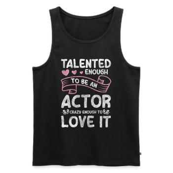 Schauspielerin Bühne Spielen Techniker - Männer Premium Bio Tank Top - Schwarz - Vorne - AI Model Male 178 light (178cm)