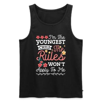 Family Living Together Baby - Men's Premium Organic Tank Top - black - Front - Michal (187cm)