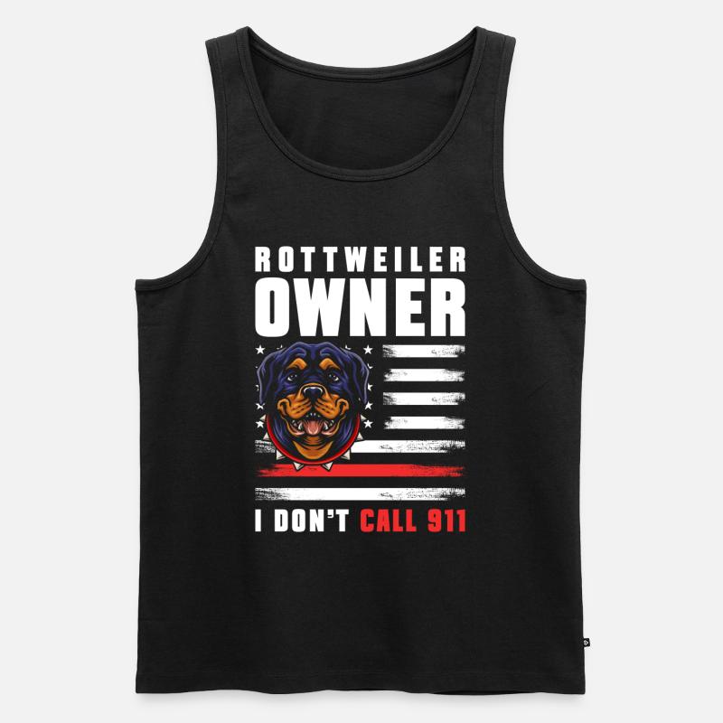 Kampfhund - Männer Premium Bio Tank Top - Schwarz