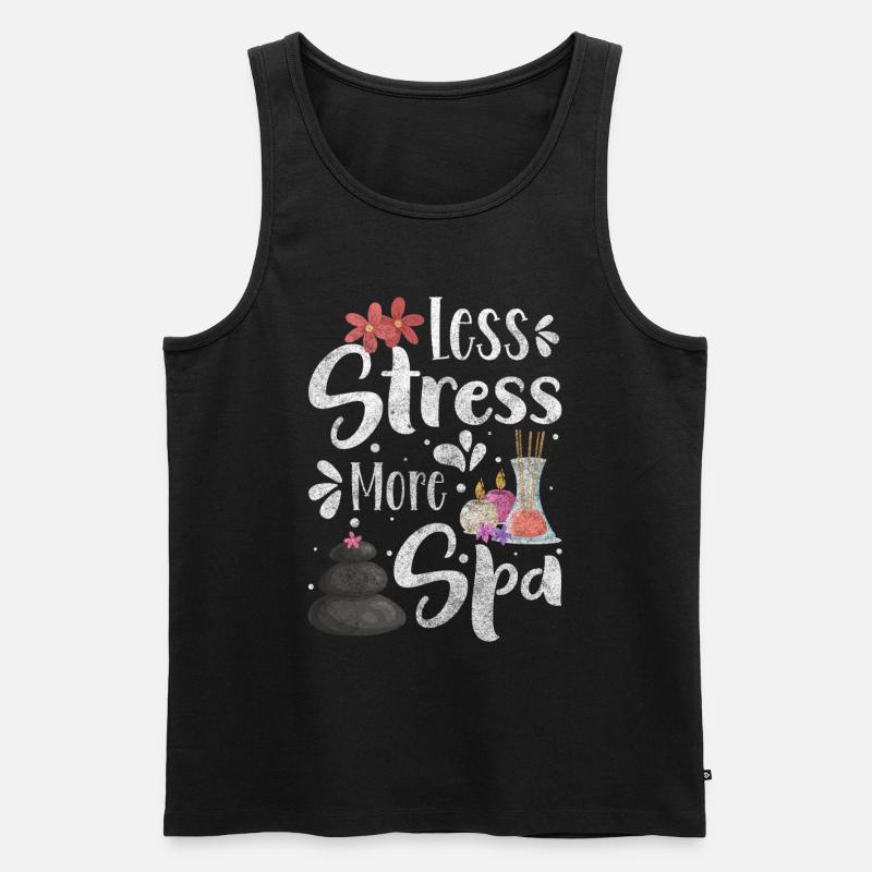 Spa Luxus - Männer Premium Bio Tank Top - Schwarz