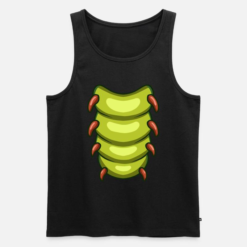 Raupe - Männer Premium Bio Tank Top - Schwarz