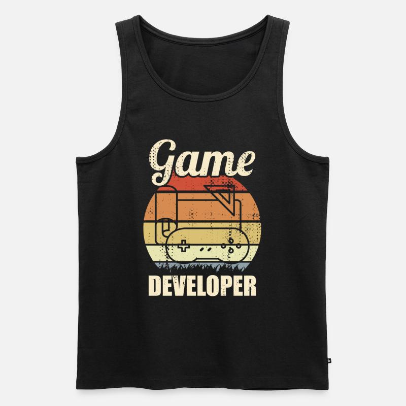 Spieleentwicklung - Männer Premium Bio Tank Top - Schwarz