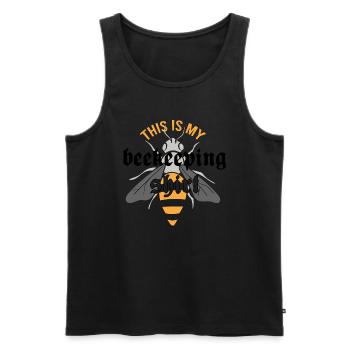 Imker Bienenhonig Imkerei Wildtiere - Männer Premium Bio Tank Top - Schwarz - Vorne - Michal (187cm)