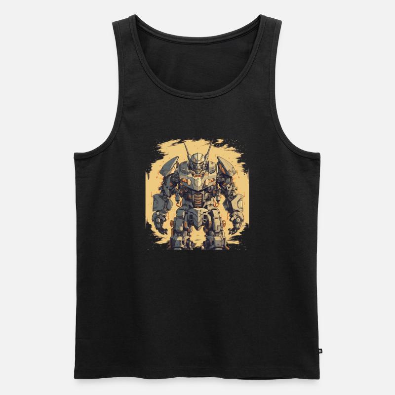 Mecha - Männer Premium Bio Tank Top - Schwarz