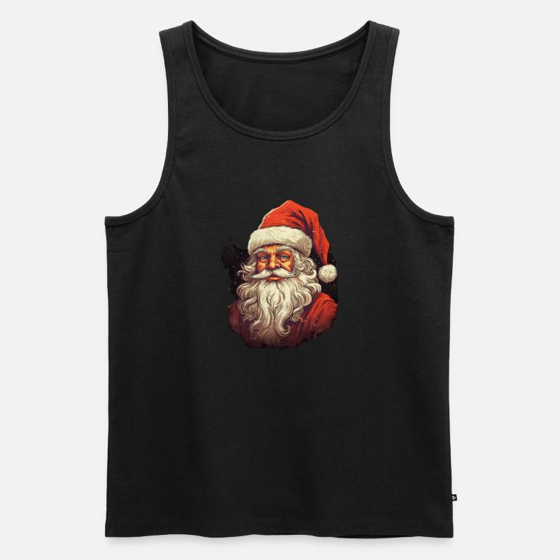 Weihnachtsmann - Männer Premium Bio Tank Top - Schwarz