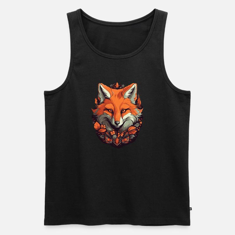 Fuchs - Männer Premium Bio Tank Top - Schwarz