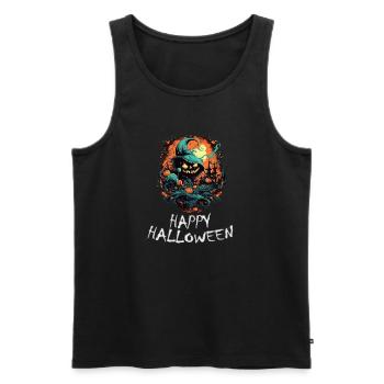 Halloween - Joyeux Halloween - Débardeur bio Premium Homme - noir - Devant - Michal (187cm)
