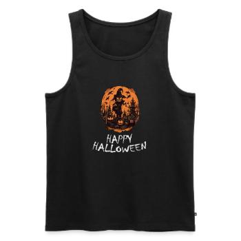 Halloween - Happy Halloween - Men's Premium Organic Tank Top - black - Front - AI Model Male 178 light (178cm)