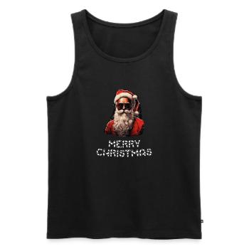 Santa Claus - Marry Christmas - Men's Premium Organic Tank Top - black - Front - Michal (187cm)