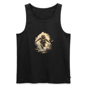 Diver - Men's Premium Organic Tank Top - black - Front - Michal (187cm)