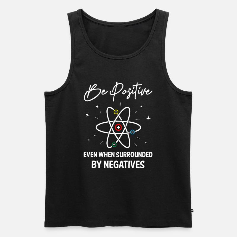 Be Positive Science - Männer Premium Bio Tank Top - Schwarz