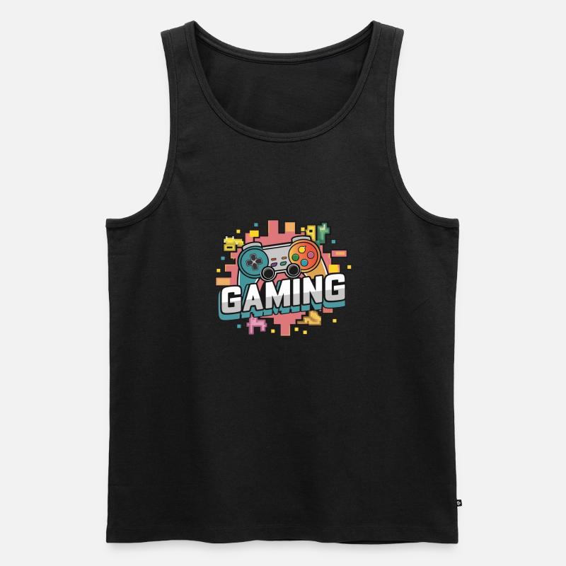 Gaming - Controller - Canottiera ecologica premium da uomo - nero