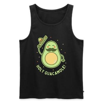 Heilige Guacamole - Männer Premium Bio Tank Top - Schwarz - Vorne - Michal (187cm)