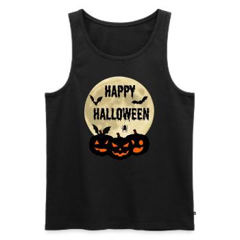 Joyeux halloween - Débardeur bio Premium Homme - noir - Devant - AI Model Male 178 light (178cm)