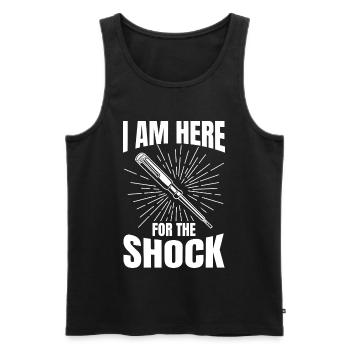 Lustiger Elektriker - Männer Premium Bio Tank Top - Schwarz - Vorne - Michal (187cm)