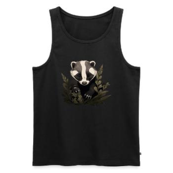 Bébé Stinktier Skunk - Débardeur bio Premium Homme - noir - Devant - Michal (187cm)