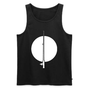 Angel Drawing - Men's Premium Organic Tank Top - black - Front - Michal (187cm)