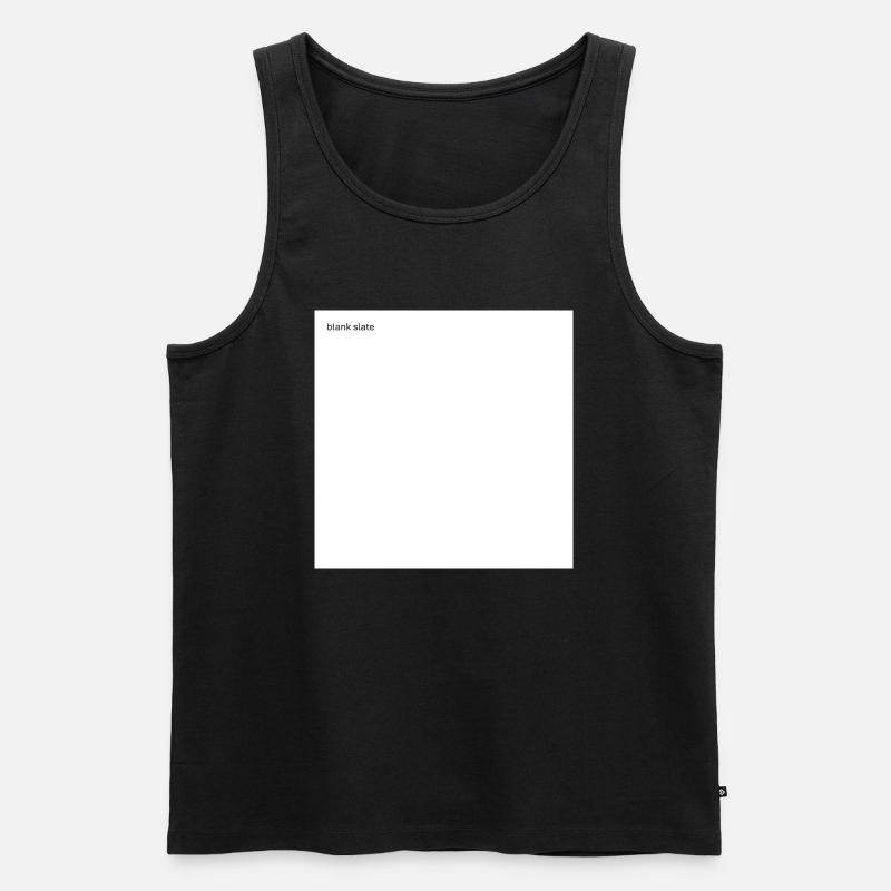 blank slate - Männer Premium Bio Tank Top - Schwarz
