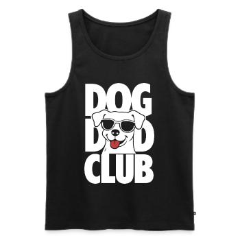 Club Dog Dad Club Drôle de Dog Lover Design - Débardeur bio Premium Homme - noir - Devant - Michal (187cm)