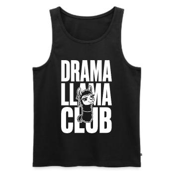 Club de Lama de Théâtre Diva Lama Vilaine - Débardeur bio Premium Homme - noir - Devant - Michal (187cm)
