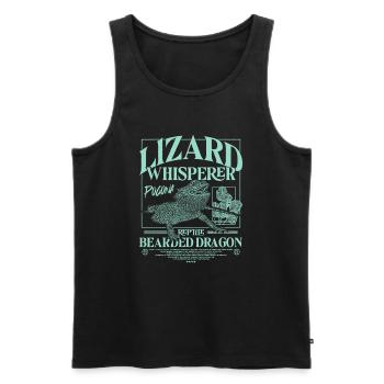 Bartagame Bartagamen Echsenflüsterer - Männer Premium Bio Tank Top - Schwarz - Vorne - AI Model Male 178 light (178cm)