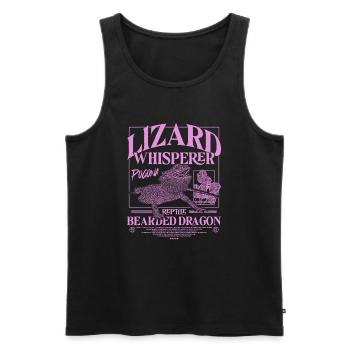 Bartagame Bartagamen Echsenflüsterer - Männer Premium Bio Tank Top - Schwarz - Vorne - AI Model Male 178 light (178cm)
