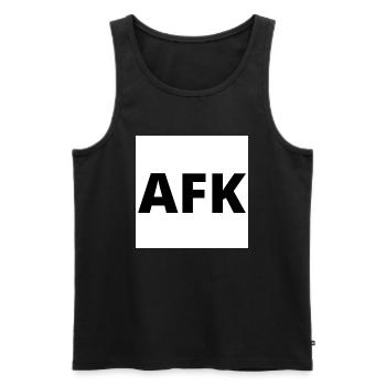 « AFK » - Abréviation de Away from Keyboard. - Débardeur bio Premium Homme - noir - Devant - AI Model Male 178 light (178cm)