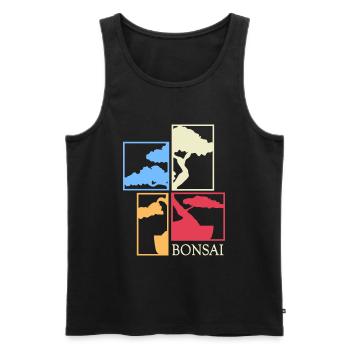 BONSAI Bonsai Master Bonsai Art nebari shohin - Men's Premium Organic Tank Top - black - Front - Michal (187cm)