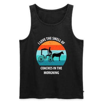 Coachman Carriage Horse-drawn carriage Carriage - Men's Premium Organic Tank Top - black - Front - Michal (187cm)