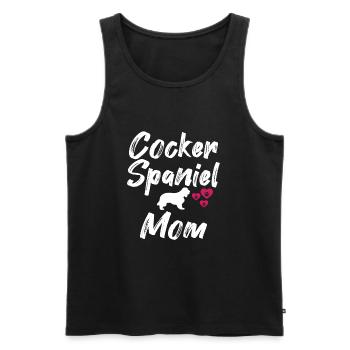Cocker Spaniel Dog Maman Maman Maman Pet Lover - Débardeur bio Premium Homme - noir - Devant - Michal (187cm)