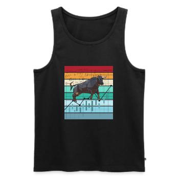 Crypto Trading Hodl Market Trader Bitcoin Trader - Débardeur bio Premium Homme - noir - Devant - AI Model Male 178 light (178cm)