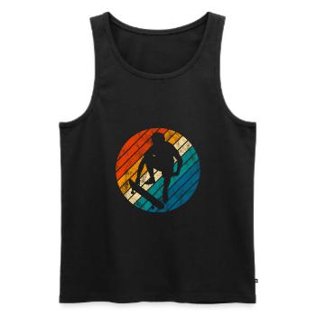 Skateboarder Skateboard Skater Skate Skateing - Männer Premium Bio Tank Top - Schwarz - Vorne - Michal (187cm)