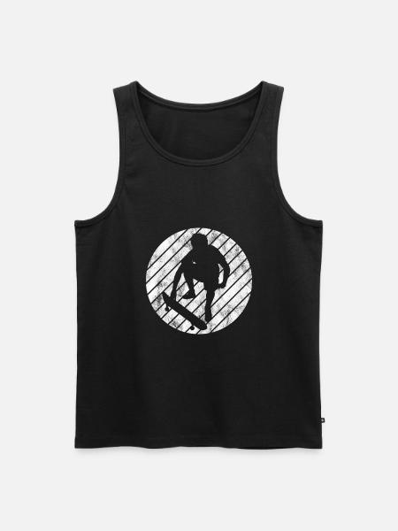 Skateboarder Skateboard Skater Skate Skateing - Men's Premium Organic Tank Top - black