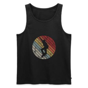 Skateboard Skateboarder Skater Skate Skateing - Débardeur bio Premium Homme - noir - Devant - Michal (187cm)