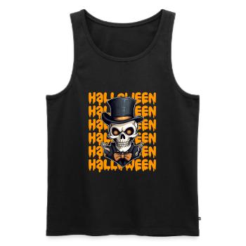 Design d’Halloween effrayant pour la prochaine fête - Débardeur bio Premium Homme - noir - Devant - Michal (187cm)