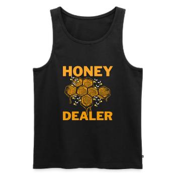 Honey Dealer Beekeeper Bee Lover Honey - Männer Premium Bio Tank Top - Schwarz - Vorne - Michal (187cm)