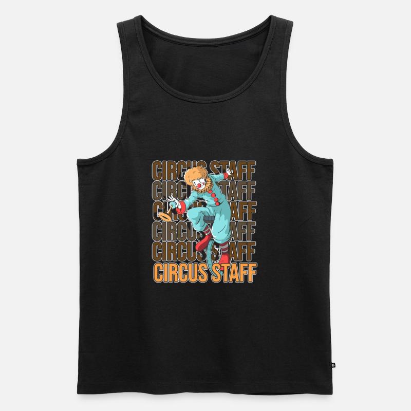 Circus Staff Ringmaster Carnival Clown - Männer Premium Bio Tank Top - Schwarz