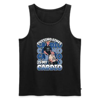 Handicap Wheelchair Design for an Amputation - Männer Premium Bio Tank Top - Schwarz - Vorne - Michal (187cm)