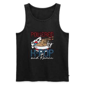 KPop Fashion Design pour un fan de bol de nouilles Ramen - Débardeur bio Premium Homme - noir - Devant - AI Model Male 178 light (178cm)